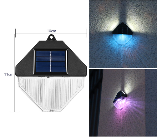 Diamond Solar Wall Light - Set of 4