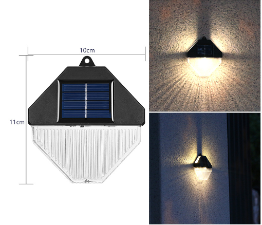 Diamond Solar Wall Light - Set of 4