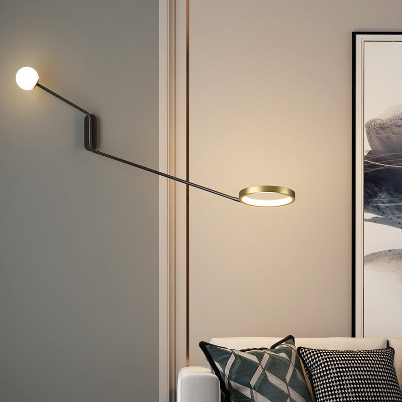 Double-headed Long Arm Bedroom Bedside Wall Light