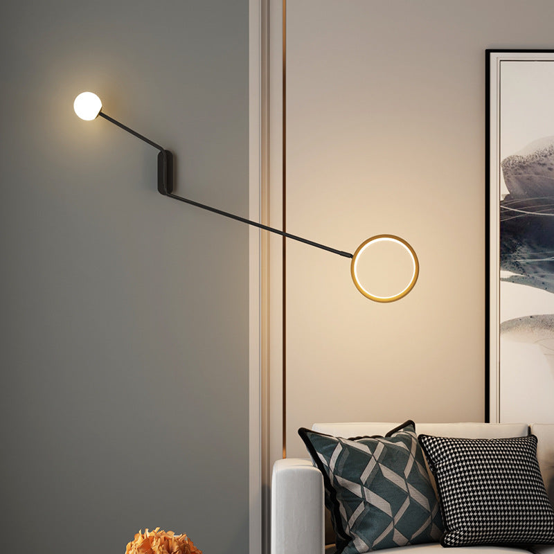 Double-headed Long Arm Bedroom Bedside Wall Light