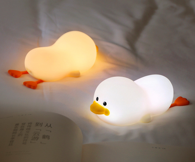 Duck Night Light - White & Yellow