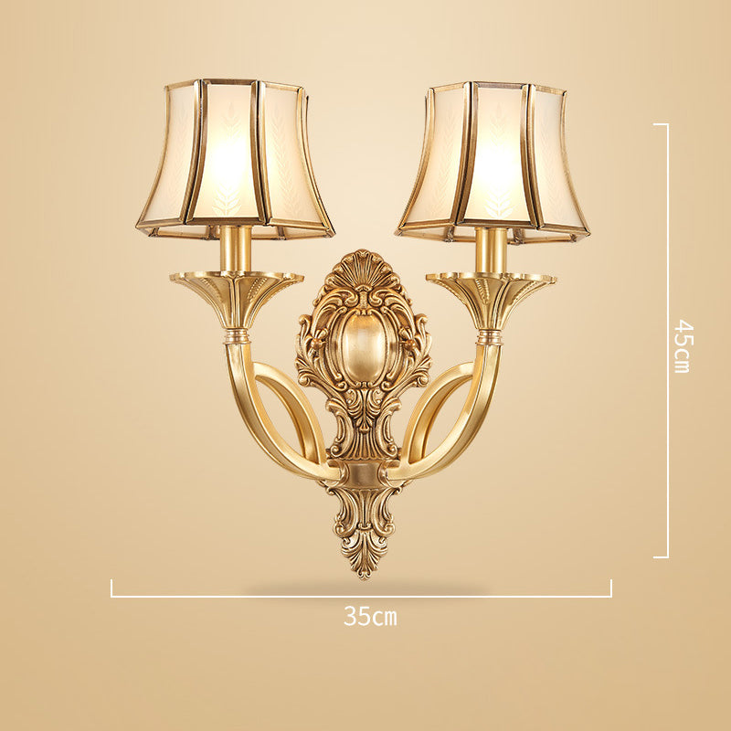 European Style Copper Wall Light, Wall Light for Living Room