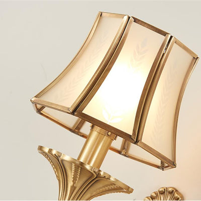 European Style Copper Wall Light, Wall Light for Living Room