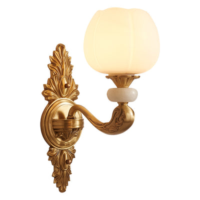 European Style Copper Wall Light, Wall Light for Living Room