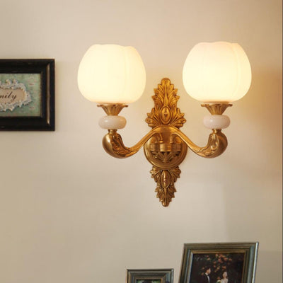 European Style Copper Wall Light, Wall Light for Living Room