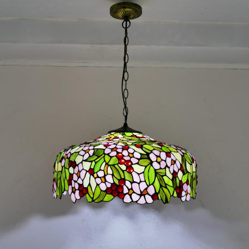 European Style Glass Tiffany Lamp, Pendant Light, Living Room Light