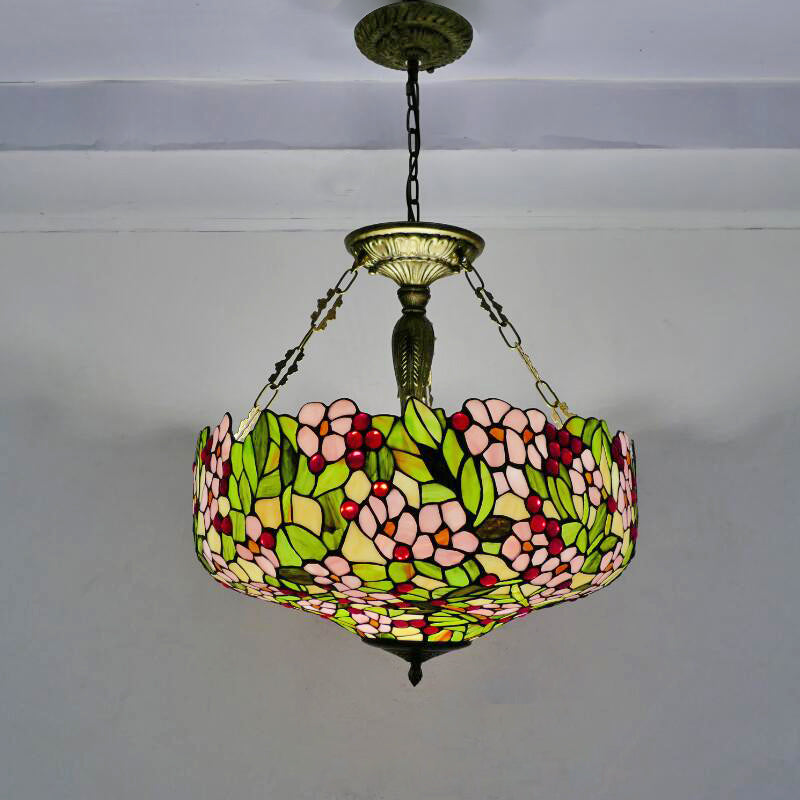 European Style Glass Tiffany Lamp, Pendant Light, Living Room Light