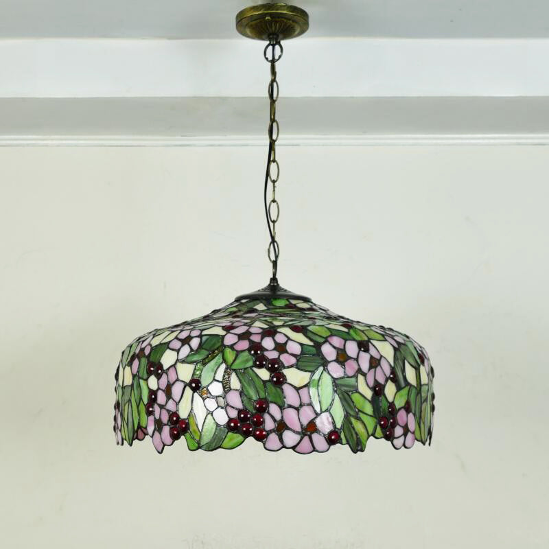 European Style Glass Tiffany Lamp, Pendant Light, Living Room Light