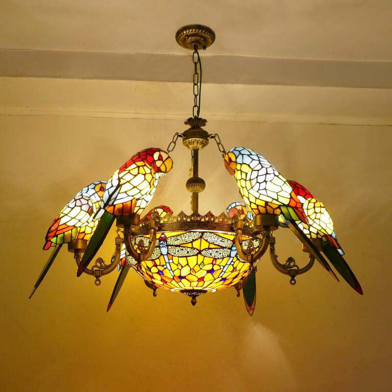 European Style Tiffany Lamp, Glass Pendant Light, Dining Room Light