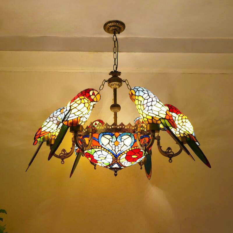 European Style Tiffany Lamp, Glass Pendant Light, Dining Room Light