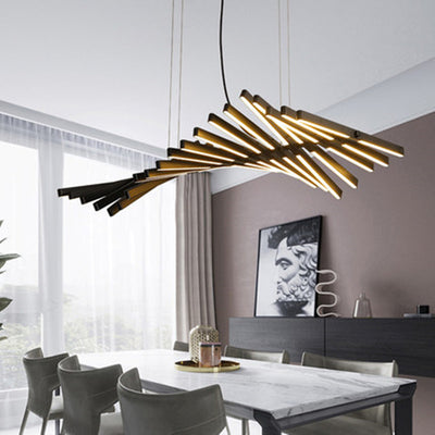 Fishbone Hanging Light, Hanging Light for Dining Room