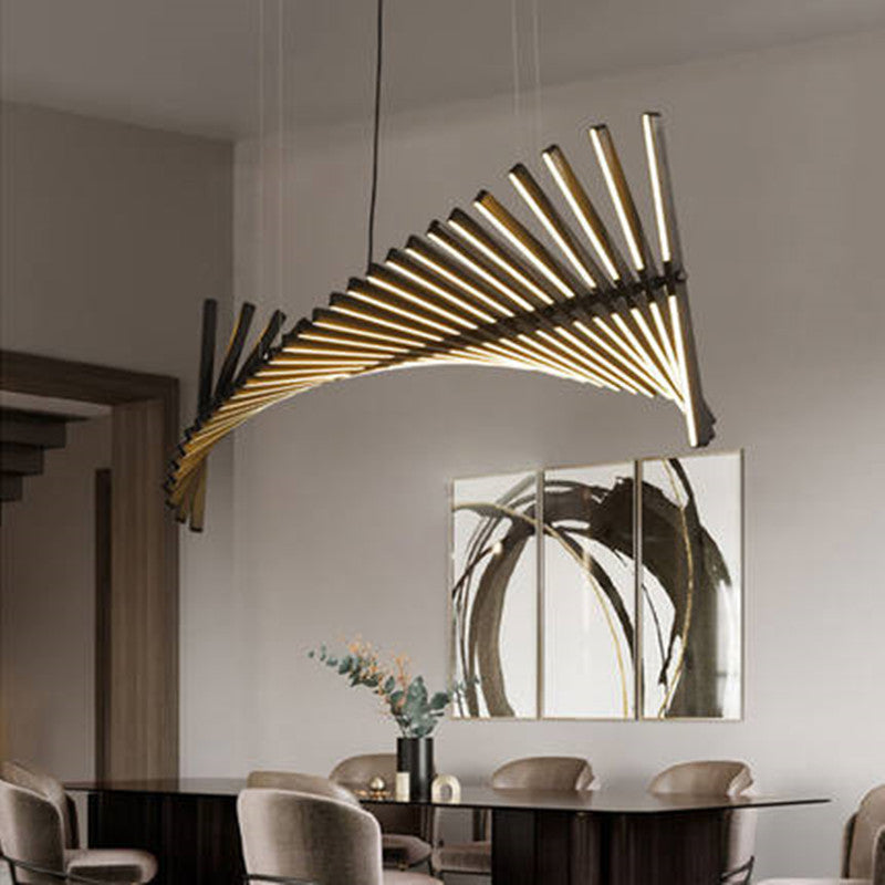 Fishbone Hanging Light, Hanging Light for Dining Room