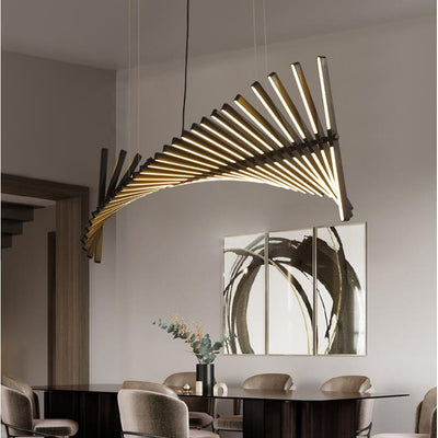 Fishbone Hanging Light, Hanging Light for Dining Room