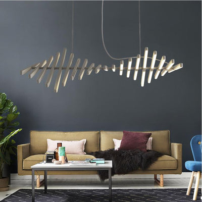 Fishbone Hanging Light, Hanging Light for Dining Room