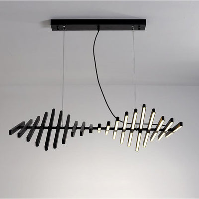 Fishbone Hanging Light, Hanging Light for Dining Room