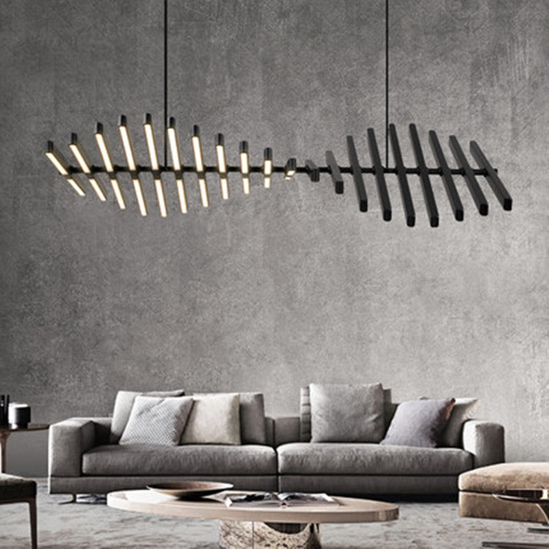 Fishbone Hanging Light, Hanging Light for Dining Room