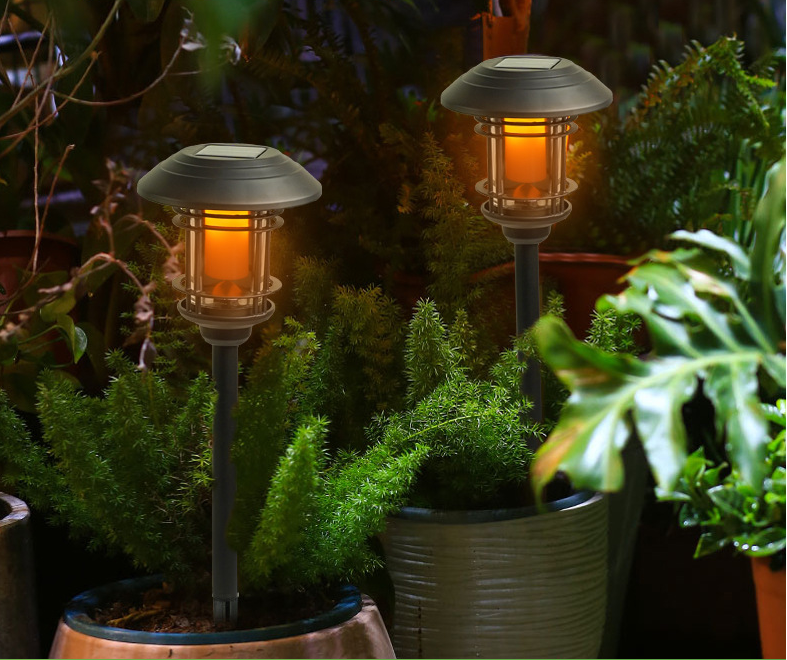 Flame Solar Path Light, Solar Outdoor Garden Light, Solar Landscape Light