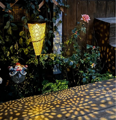 Flower Projection Solar Path Light, Solar Outdoor Garden Light, Solar Landscape Light