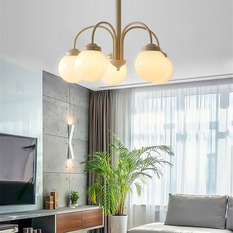 French Scandinavian Chandelier, Pendant Light for Bedroom, Dining Room Light