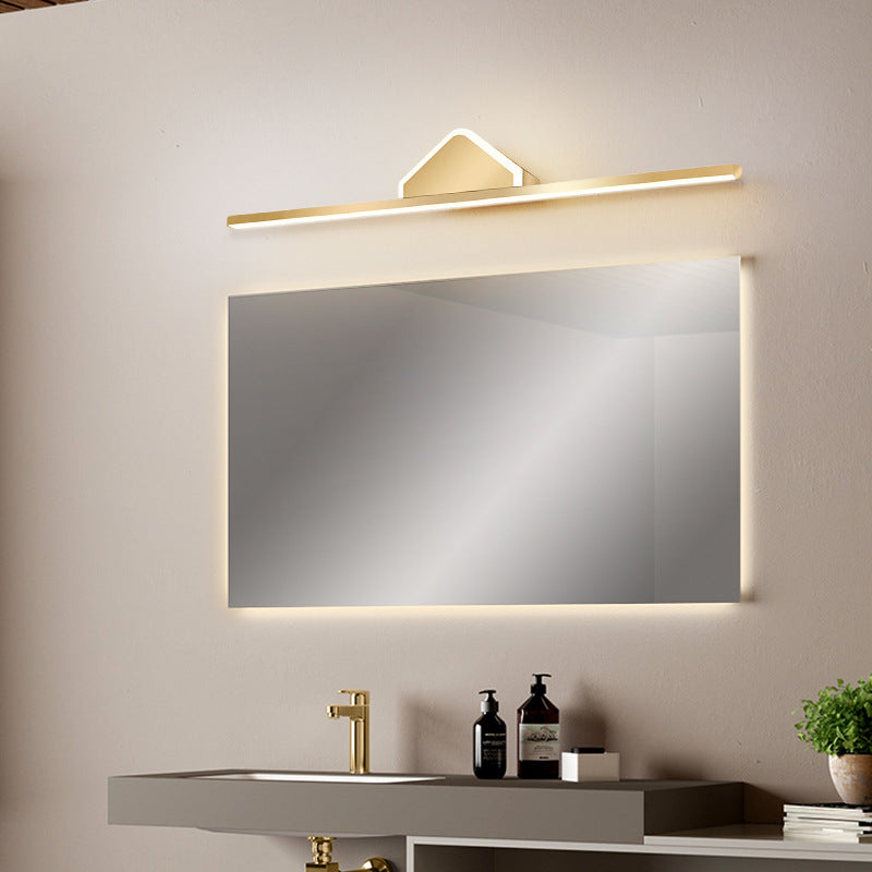 Full Brass Mirror Headlight, Wall Light for Bathroom