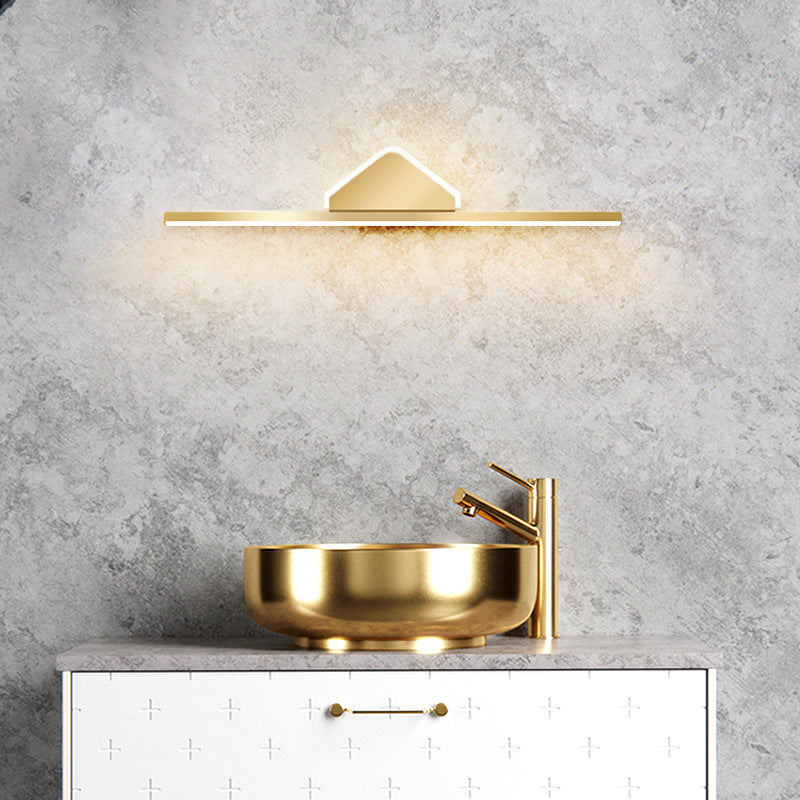 Full Brass Mirror Headlight, Wall Light for Bathroom