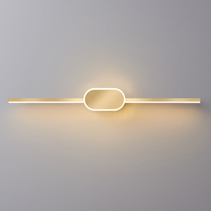 Full Brass Mirror Headlight, Wall Light for Bathroom