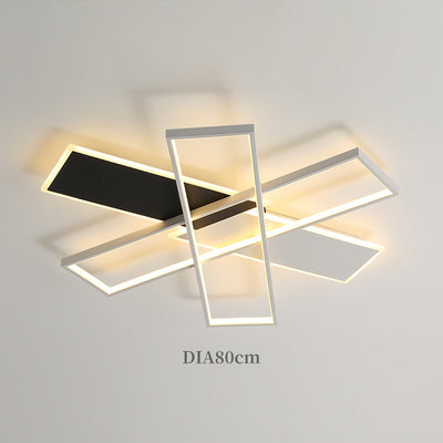 Geometric Square Ceiling Light, Modern Living Room Ceiling Light