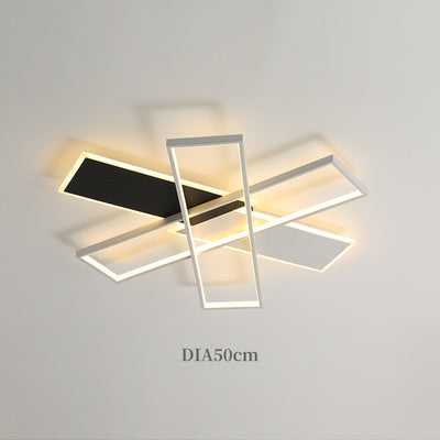 Geometric Square Ceiling Light, Modern Living Room Ceiling Light