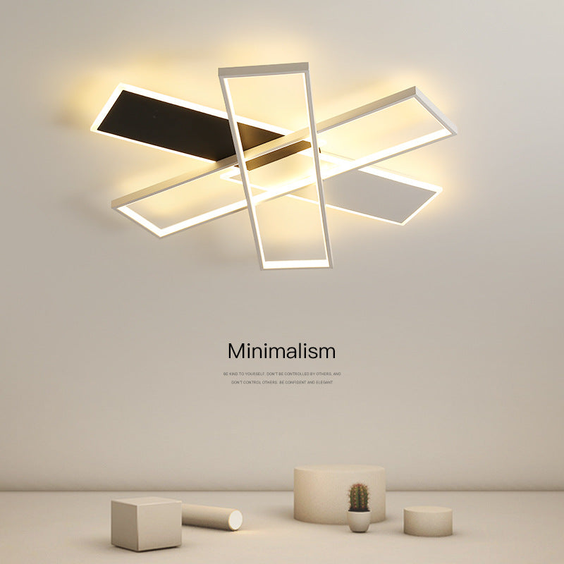 Geometric Square Ceiling Light, Modern Living Room Ceiling Light