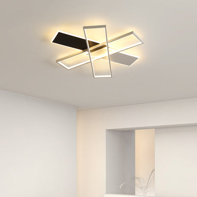 Geometric Square Ceiling Light, Modern Living Room Ceiling Light