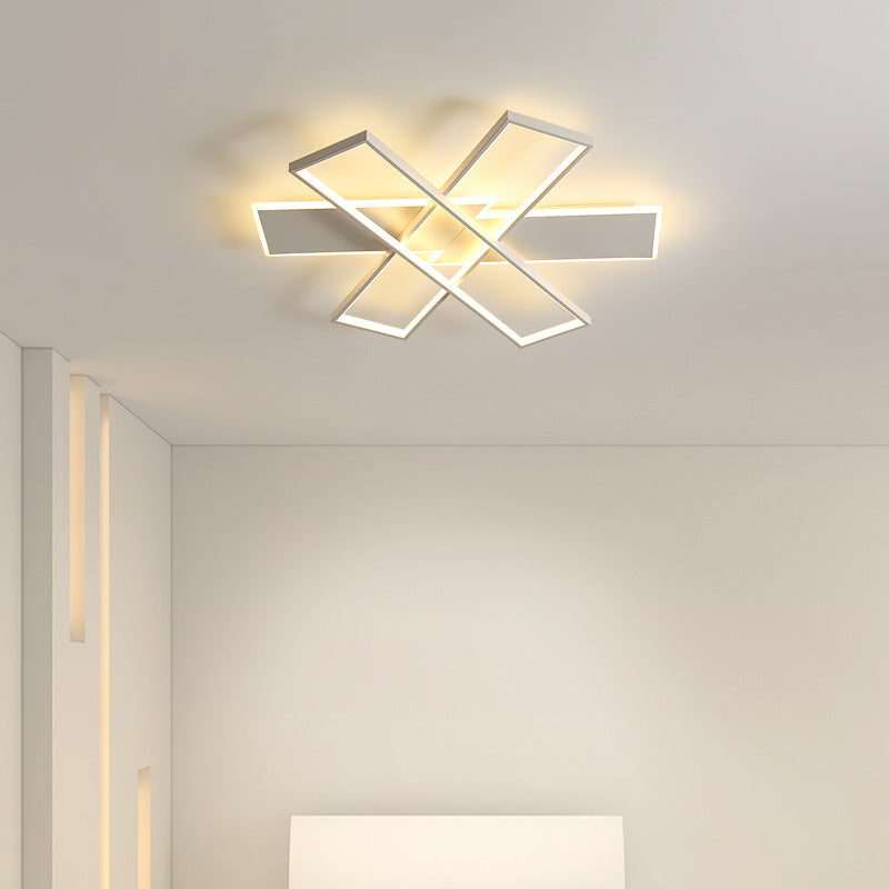 Geometric Square Ceiling Light, Modern Living Room Ceiling Light