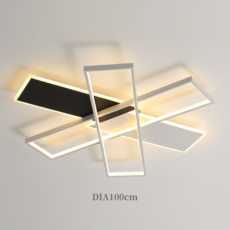 Geometric Square Ceiling Light, Modern Living Room Ceiling Light