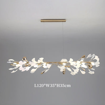 Ginkgo Leaf Chandelier, Pendant for Living Room