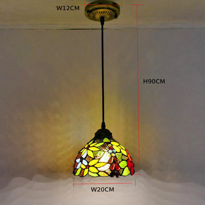 Glass Pendant Light, Long Bead Bedroom Light, Dining Room Light