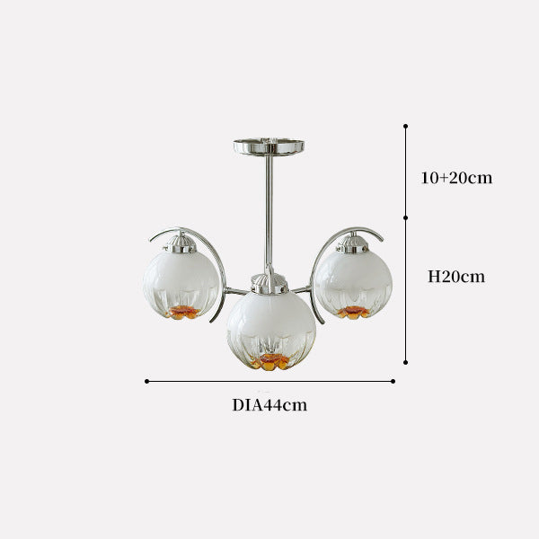 Glass Pendant Light, Pendant Light for Bedroom