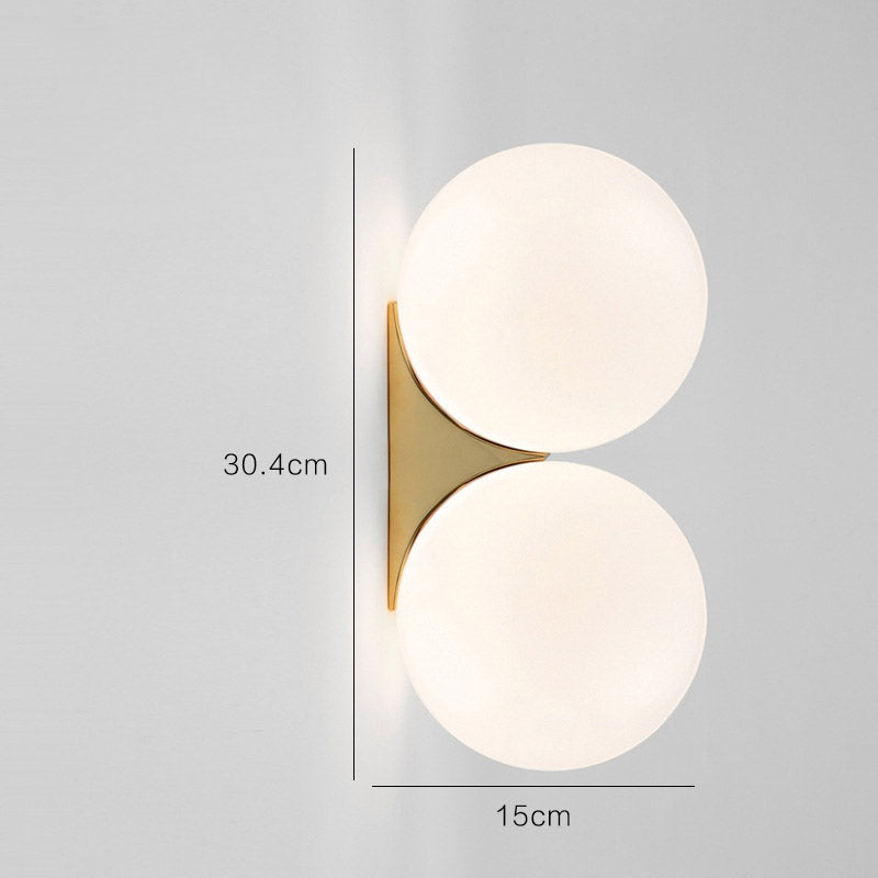 Glass Round Ball Light, Wall Light for Hallway