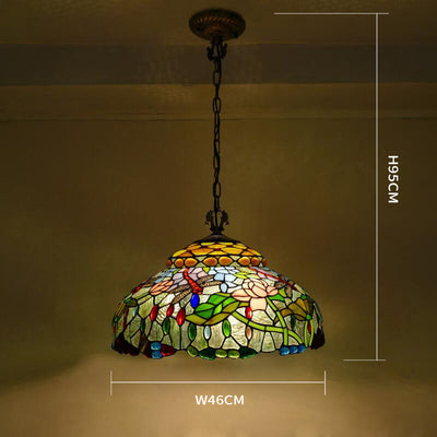 Glass Tiffany Lamp, American Style Pendant Light, Hallway Light