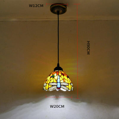 Glass Tiffany Lamp, Pendant Light, Hallway Light