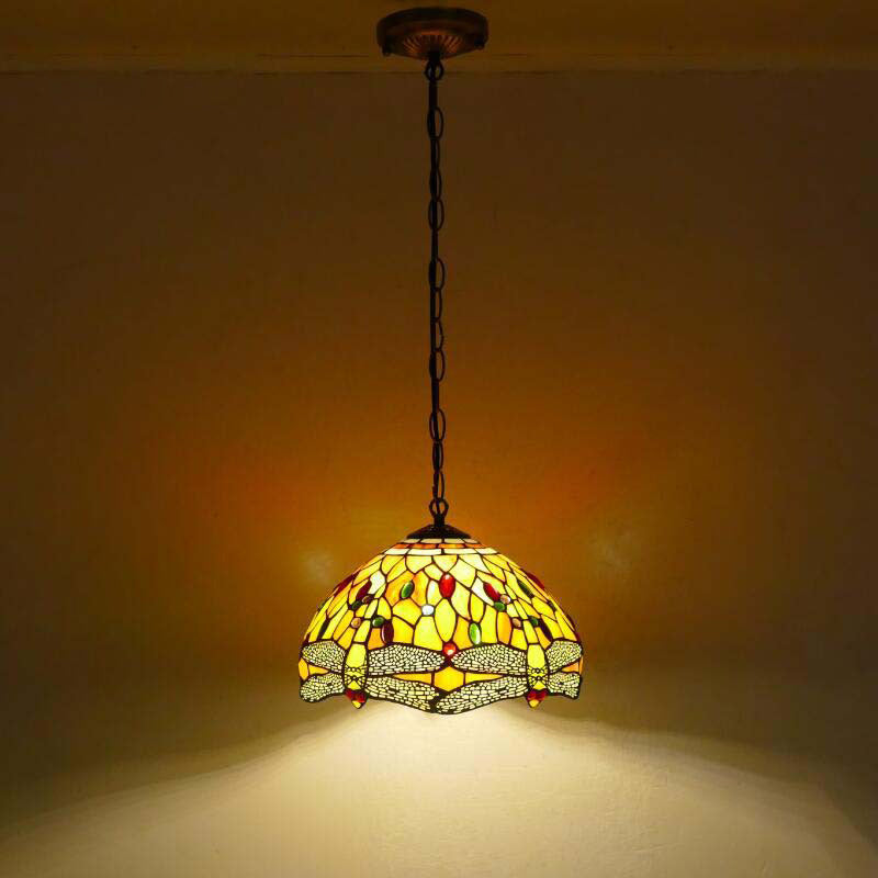 Glass Tiffany Lamp, Pendant Light, Hallway Light