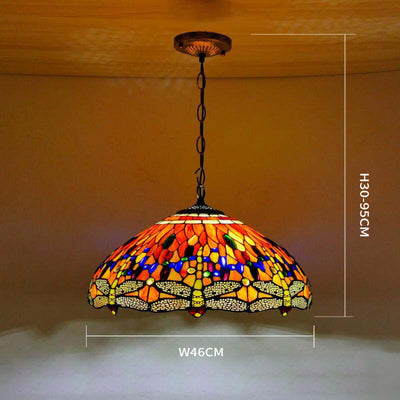 Glass Tiffany Lamp, Pendant Light, Hallway Light