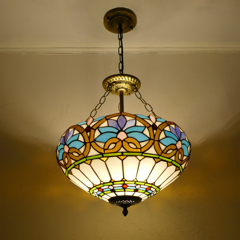 Glass Tiffany Lamp, Pendant Light, Living Room Light