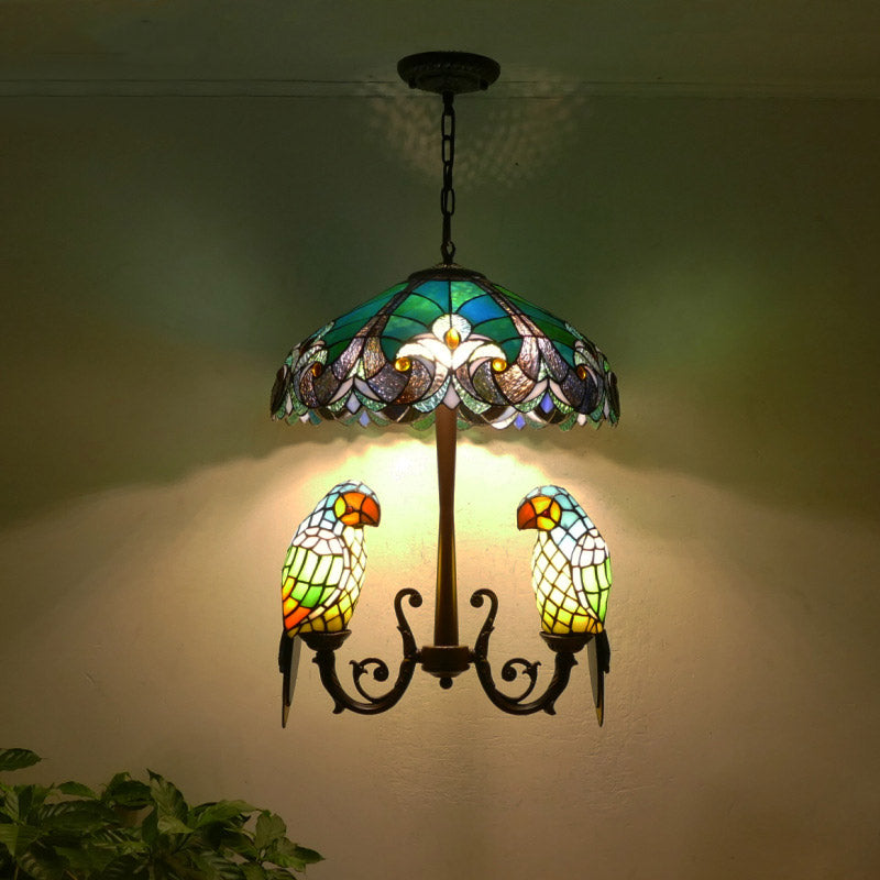 Glass Tiffany Lamp, Pendant Light, Living Room Light