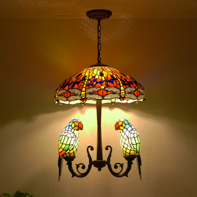 Glass Tiffany Lamp, Pendant Light, Living Room Light