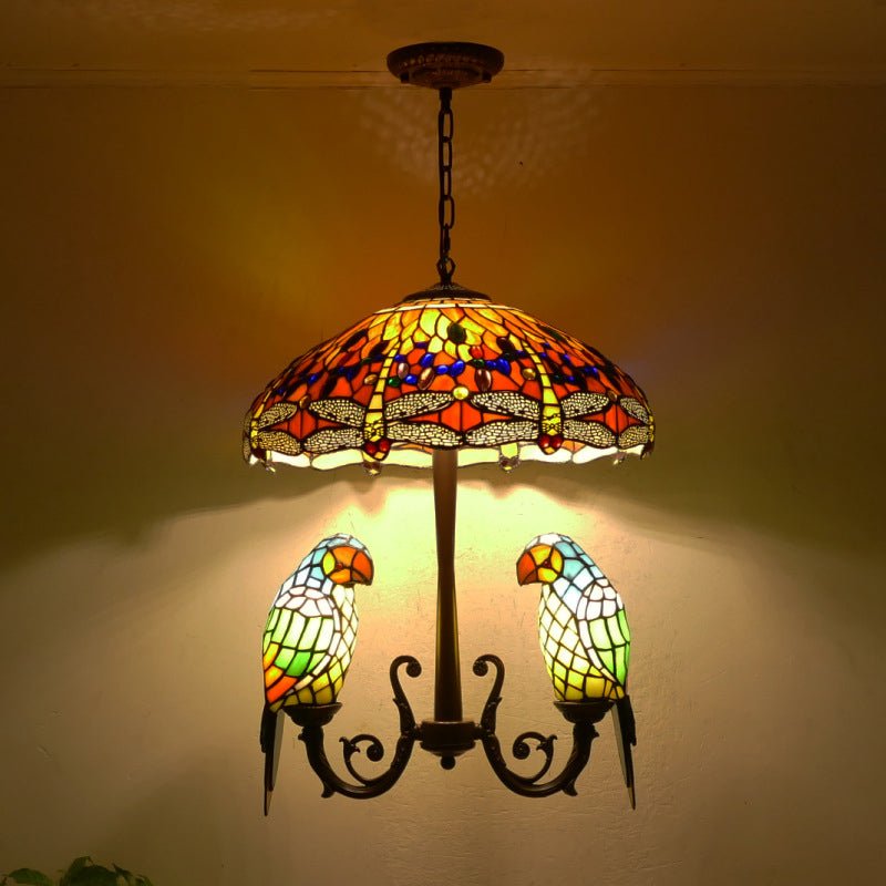 Glass Tiffany Lamp, Pendant Light, Living Room Light