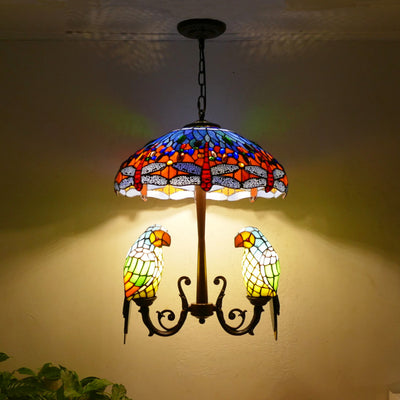 Glass Tiffany Lamp, Pendant Light, Living Room Light