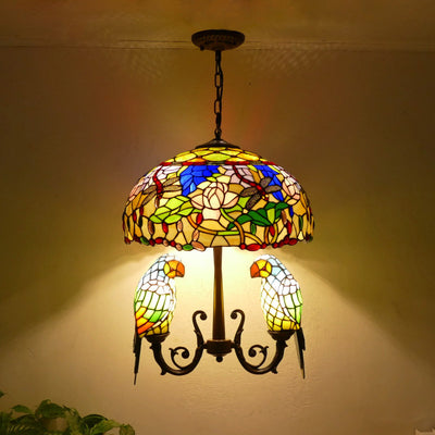 Glass Tiffany Lamp, Retro Pendant Light, Hallway Light