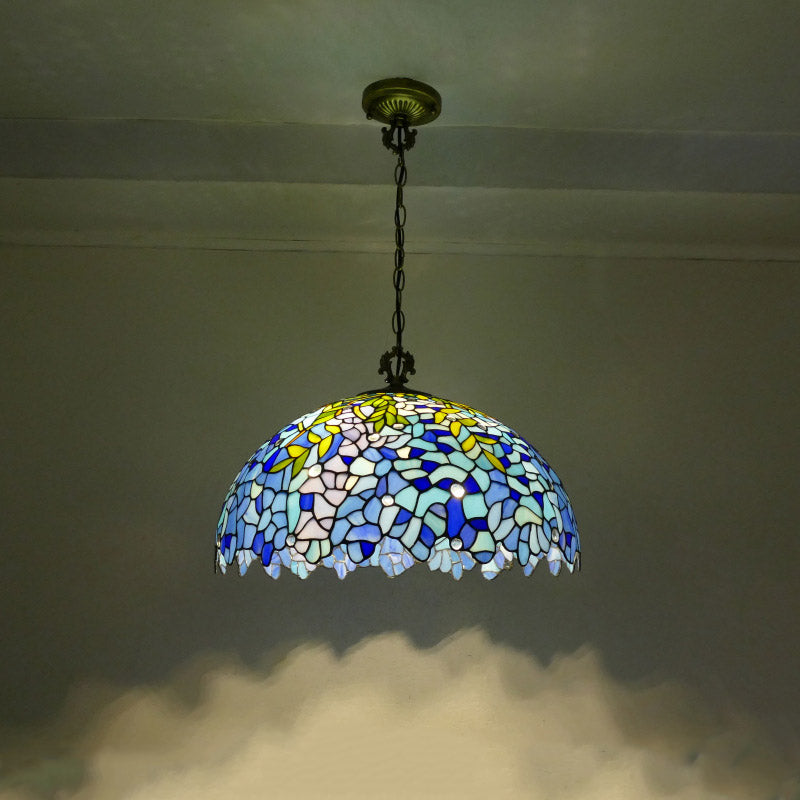 Glass Tiffany Lamp, Retro Pendant Light, Reading Light