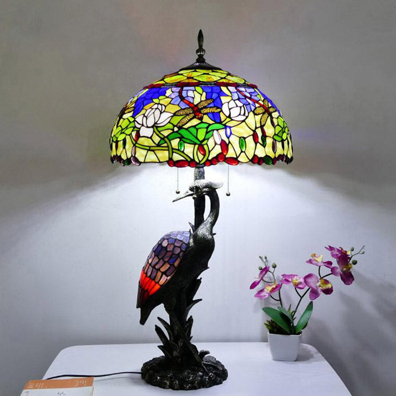 Glass Tiffany Table Lamp, Reading Light, Bedroom Light