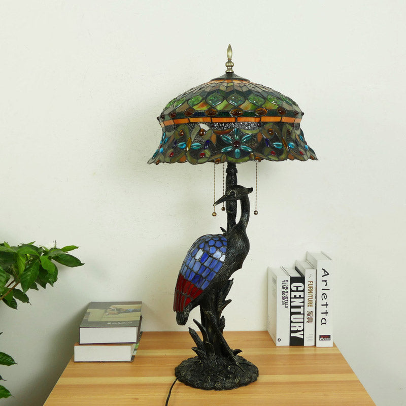 Glass Tiffany Table Lamp, Reading Light, Bedroom Light