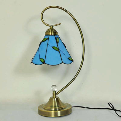 Glass Tiffany Table Lamp, Reading Light, Bedroom Light